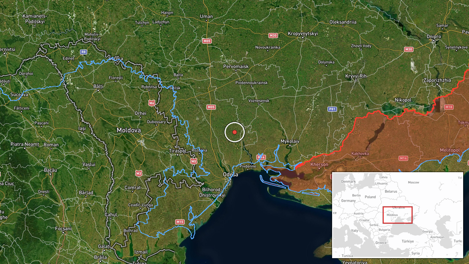 Raukhivka, Ukraine — Drone Transit location map