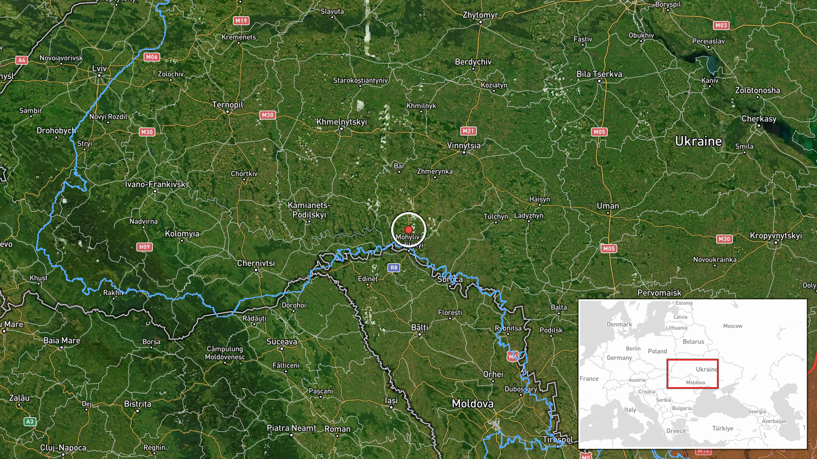 Vendychany, Ukraine — Drone Transit location map