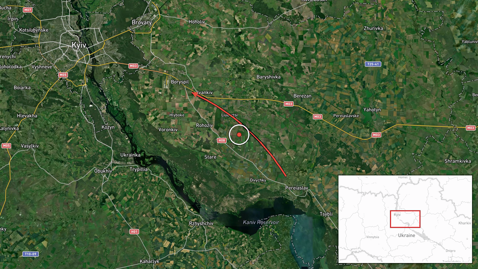 Boryspil, Ukraine — Drone Transit location map