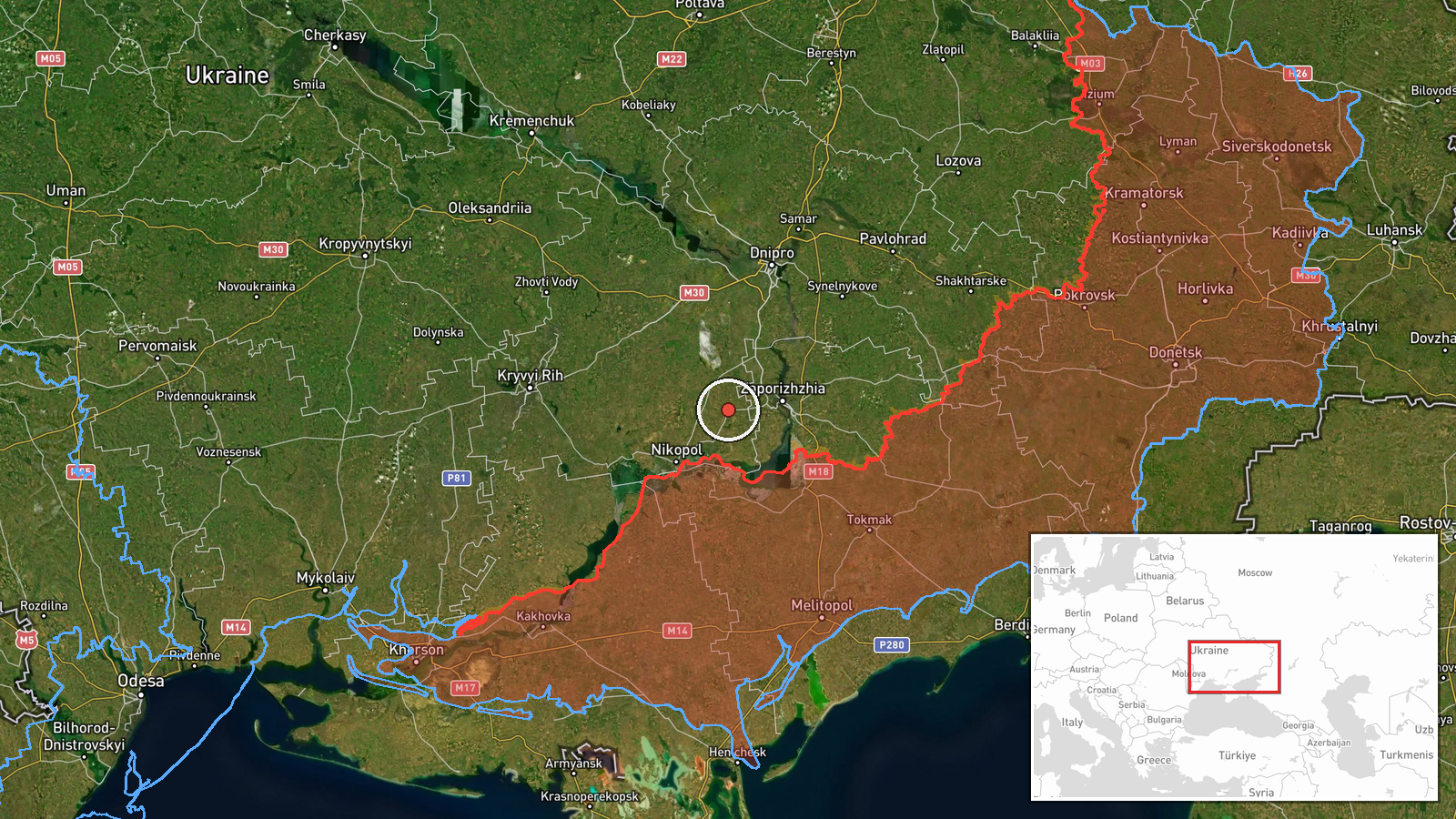 Tomakivka, Ukraine — Drone Transit location map