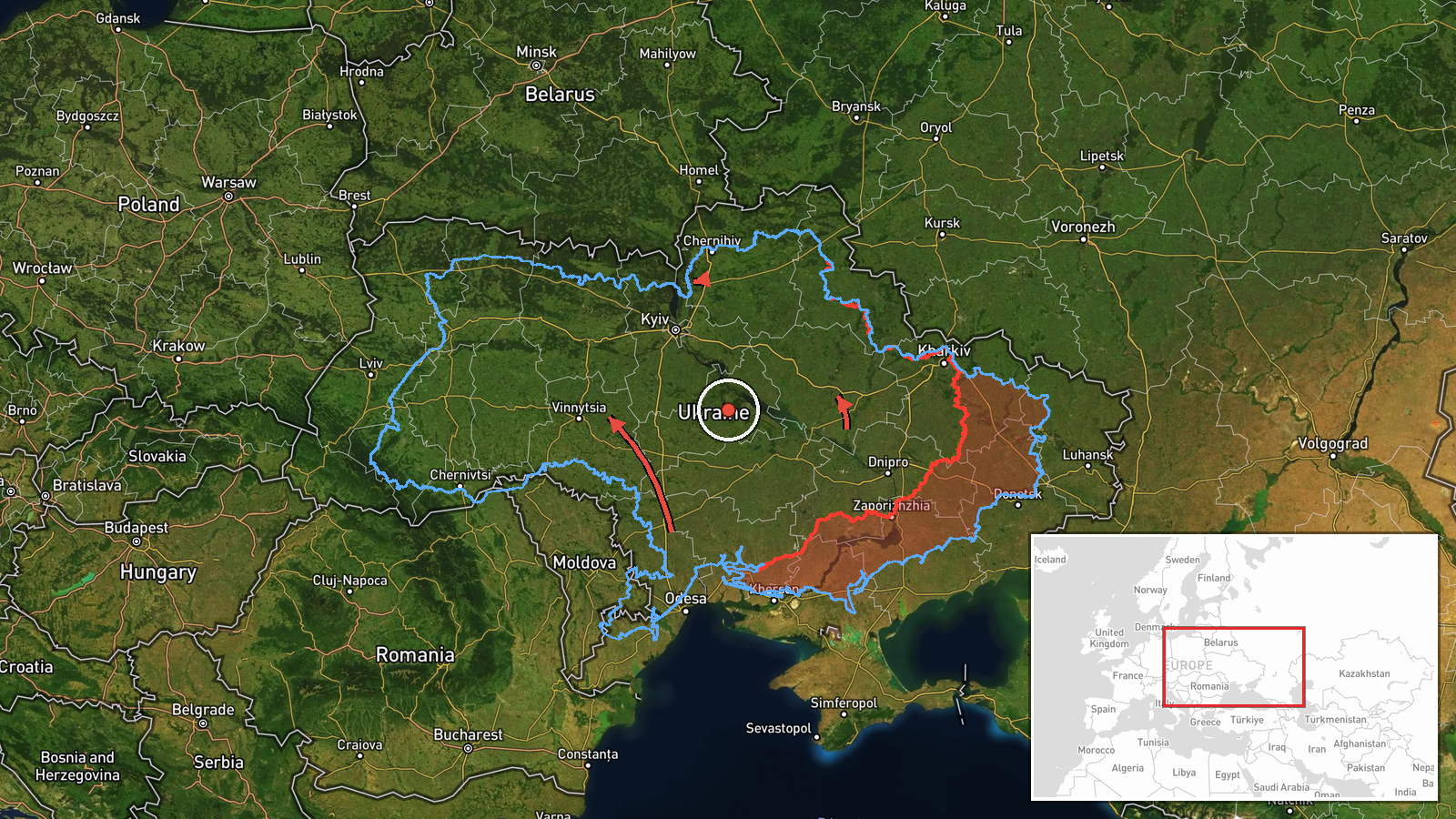 Poltava Oblast, Ukraine — Drone Transit location map
