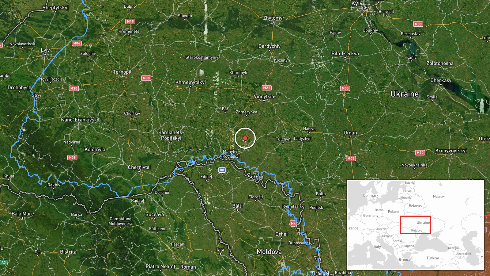 Sharhorod, Ukraine — Drone Transit location map