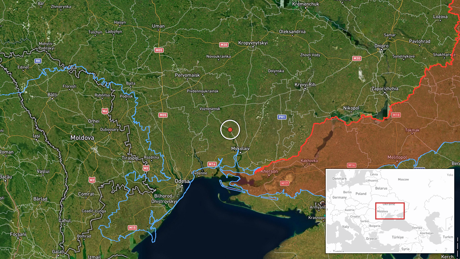 Nova Odesa, Ukraine — Drone Transit location map