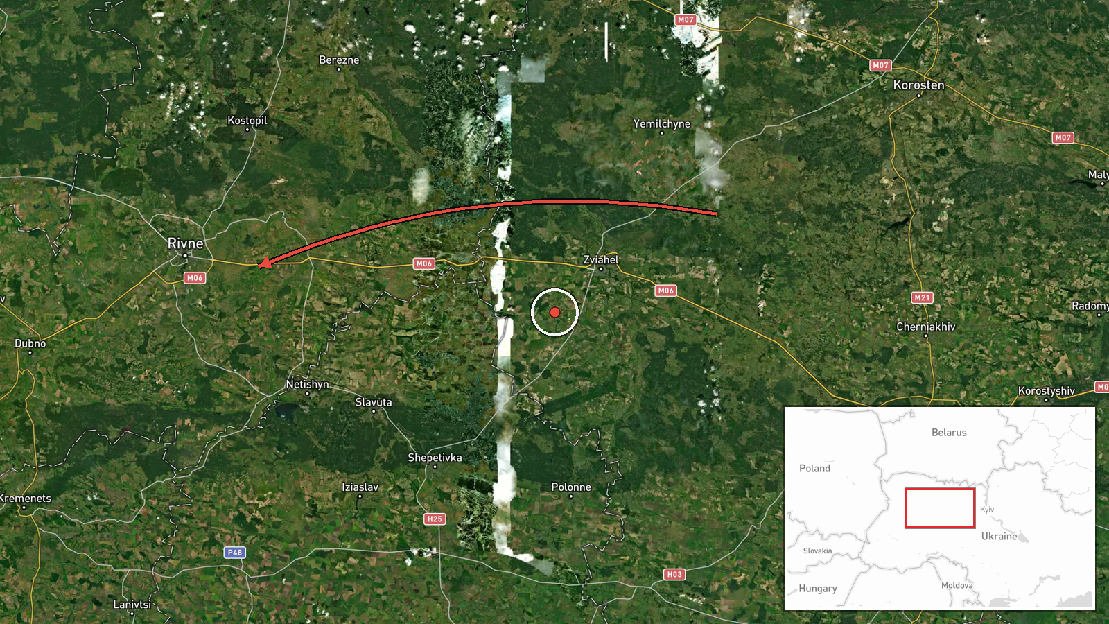 Zhytomyr, Ukraine — Drone Transit location map