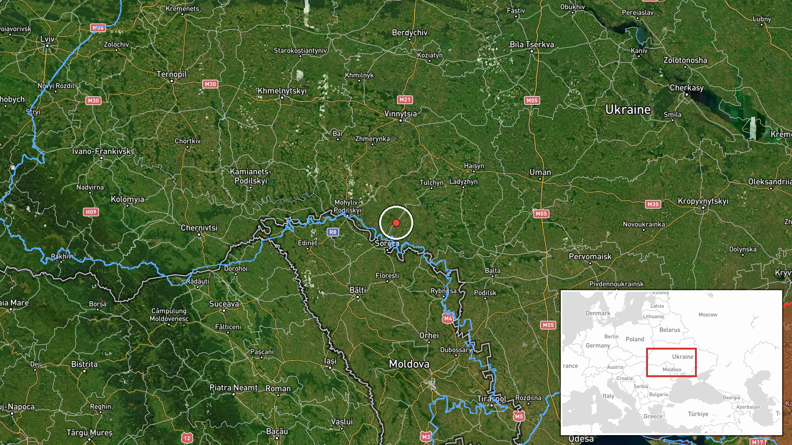 Klembivka, Ukraine — Drone Transit location map