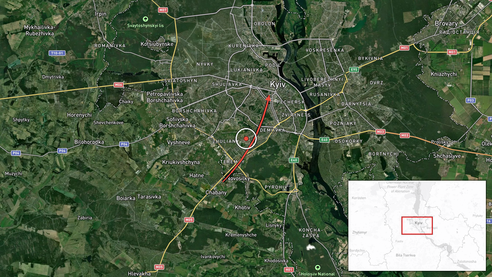 Kyiv, Ukraine — Drone Transit location map