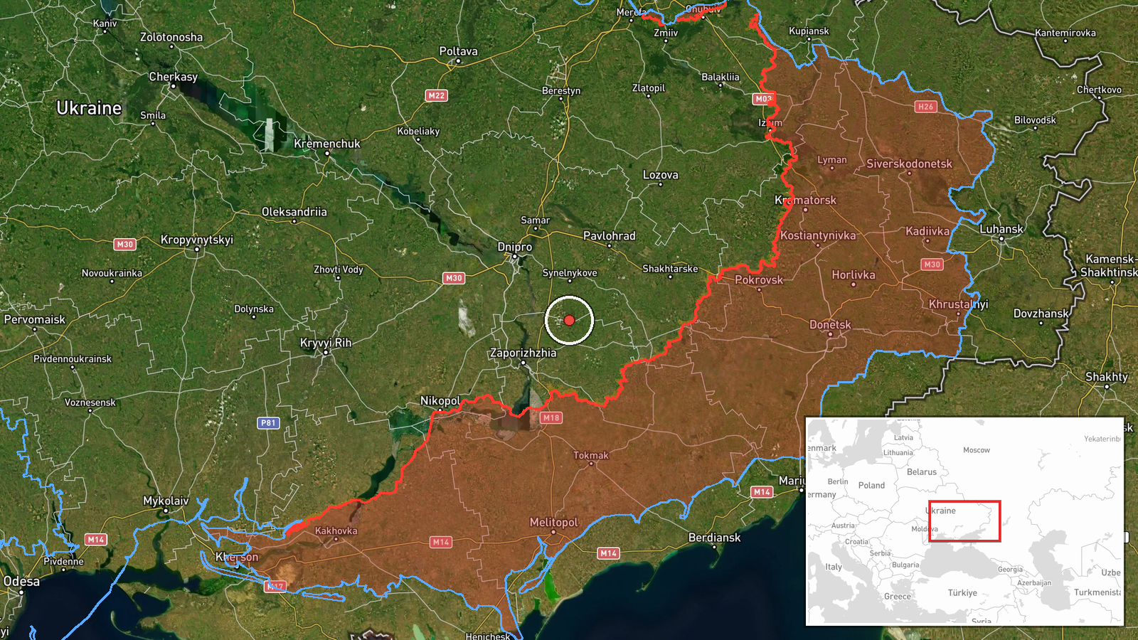Slavhorod, Ukraine — Drone Transit location map