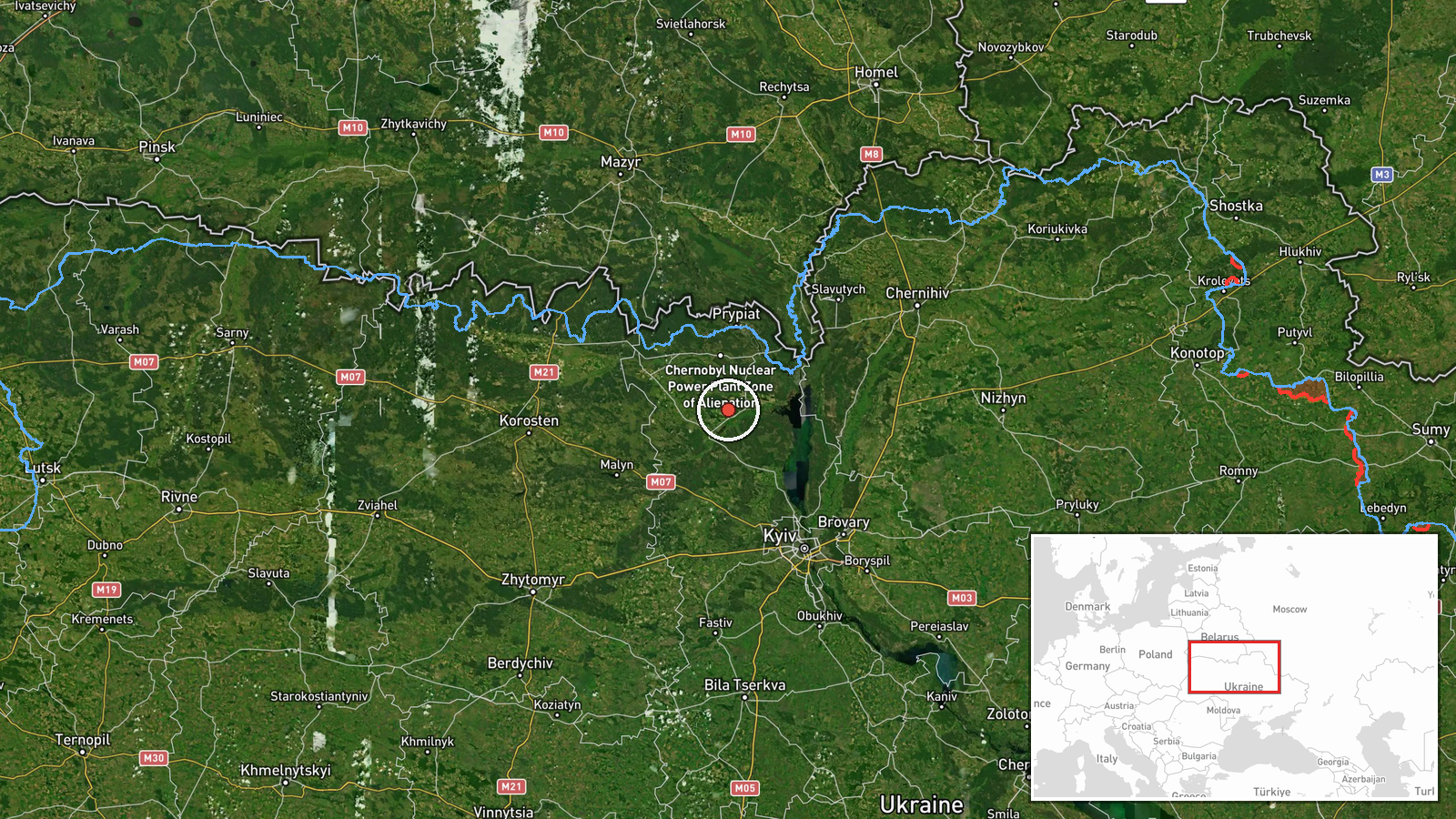 Sperrzone Tschornobyl, Ukraine