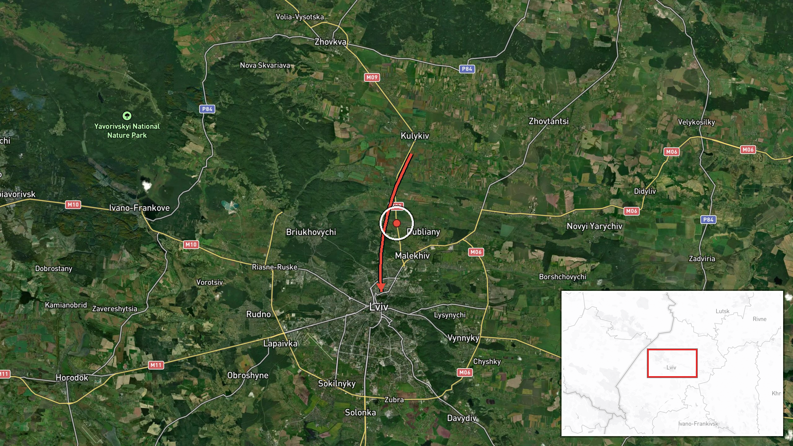 Lviv, Ukraine — Drone Transit location map