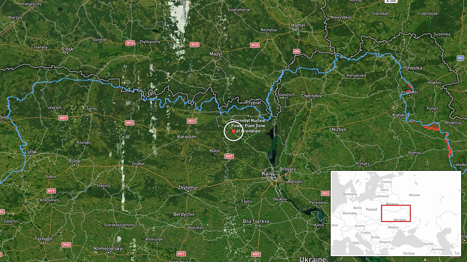 Krasiatychi, Ukraine — Drone Transit location map