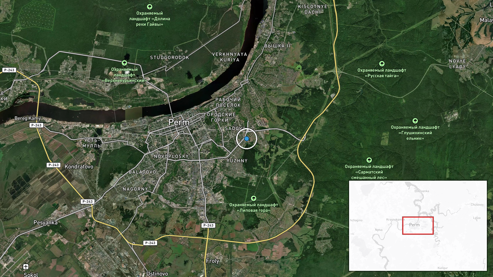 Perm, Perm Krai, Russian Federation — UAS Strike location map