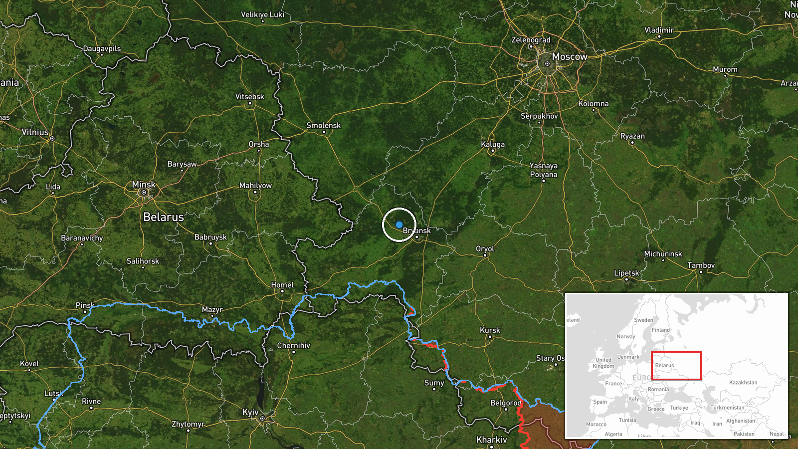 Rzhanytsya, Bryansk Oblast, Russia — Report location map