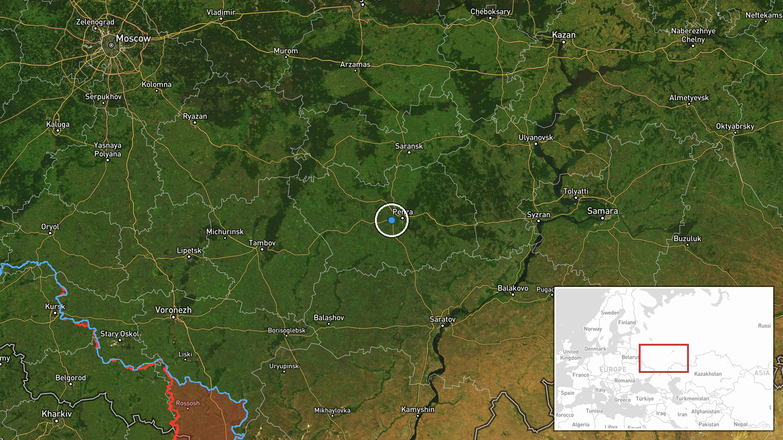 Syzran, Penza Oblast, Russia — UAS Strike location map