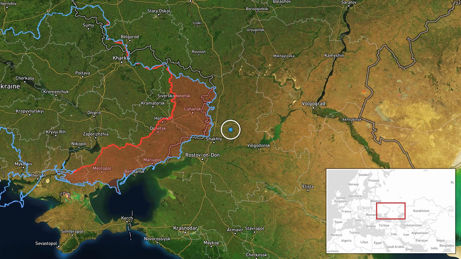 Rostov Oil Terminal, Rostov Oblast, Russia — Report location map