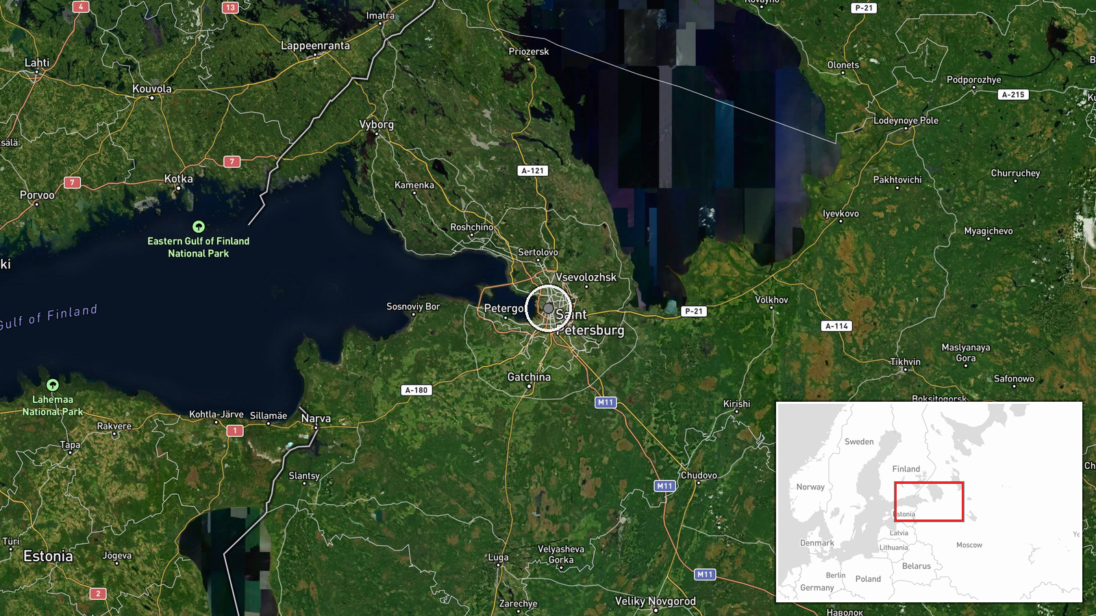 Saint Petersburg Seaport, Saint Petersburg, Russia — Combat location map