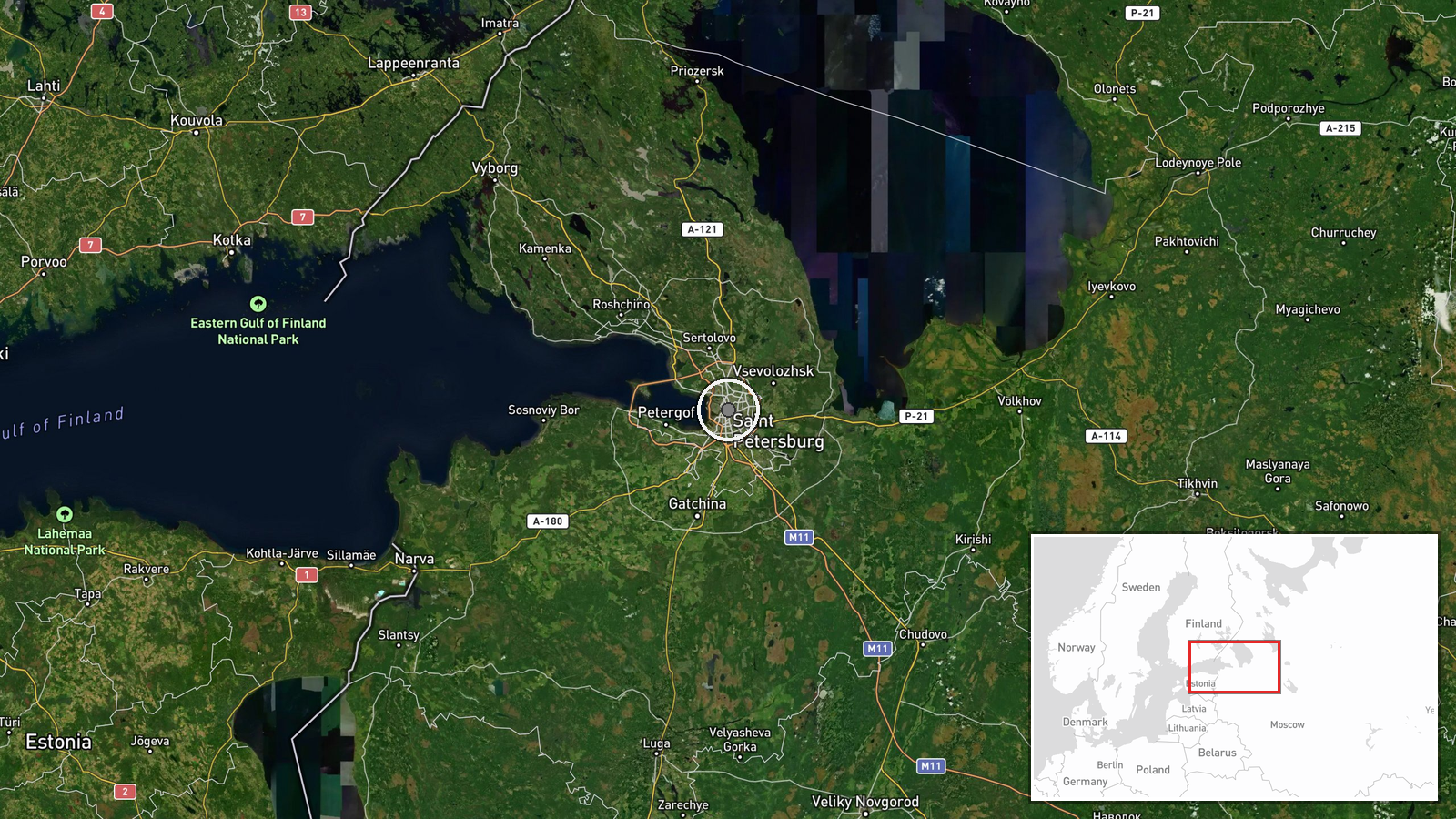 VK Data Center, Saint Petersburg, Russia — Report location map