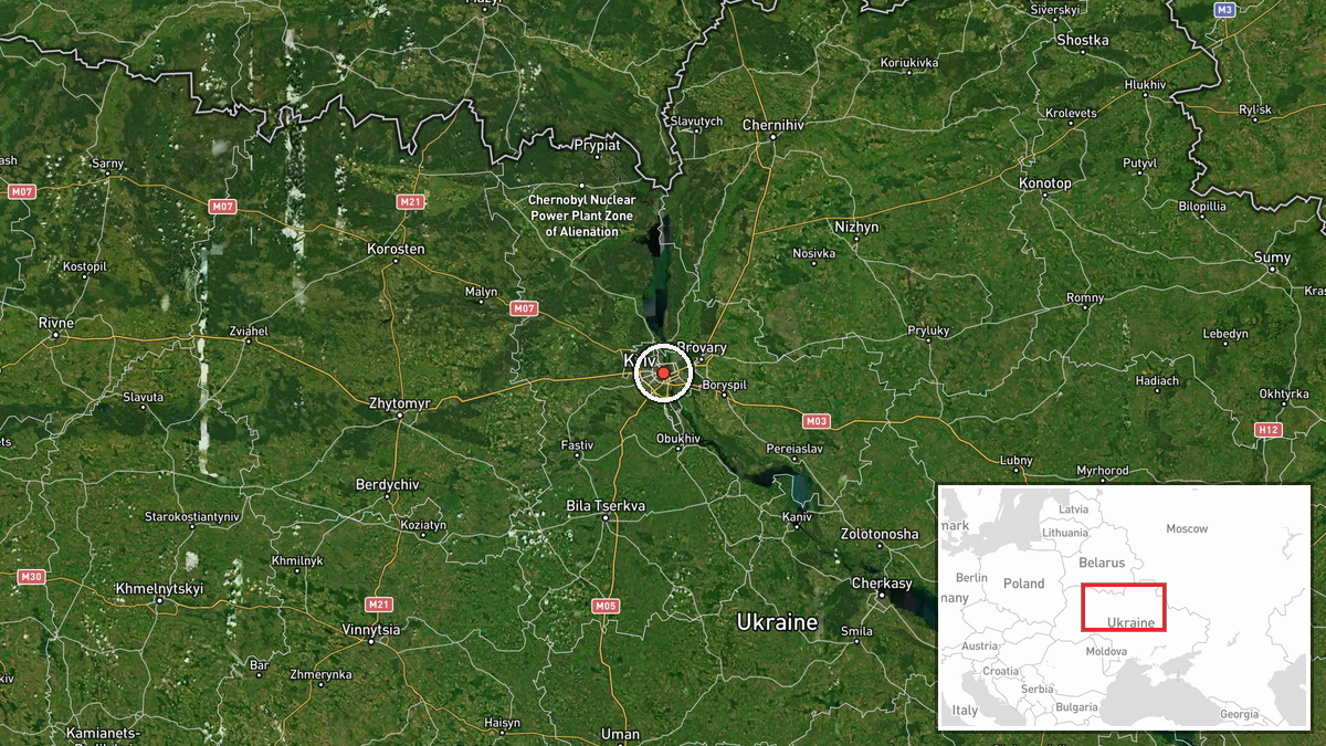 Kyiv, Ukraine — Drone Transit location map
