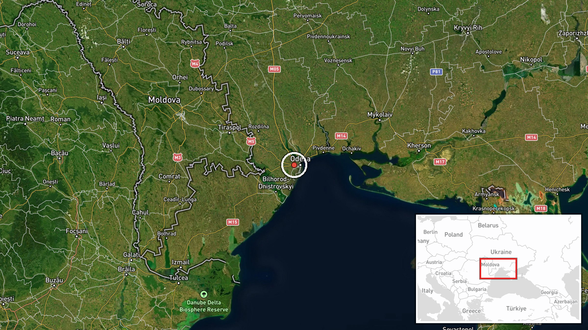 Usatove, Odesa Oblast, Ukraine — Drone Transit location map