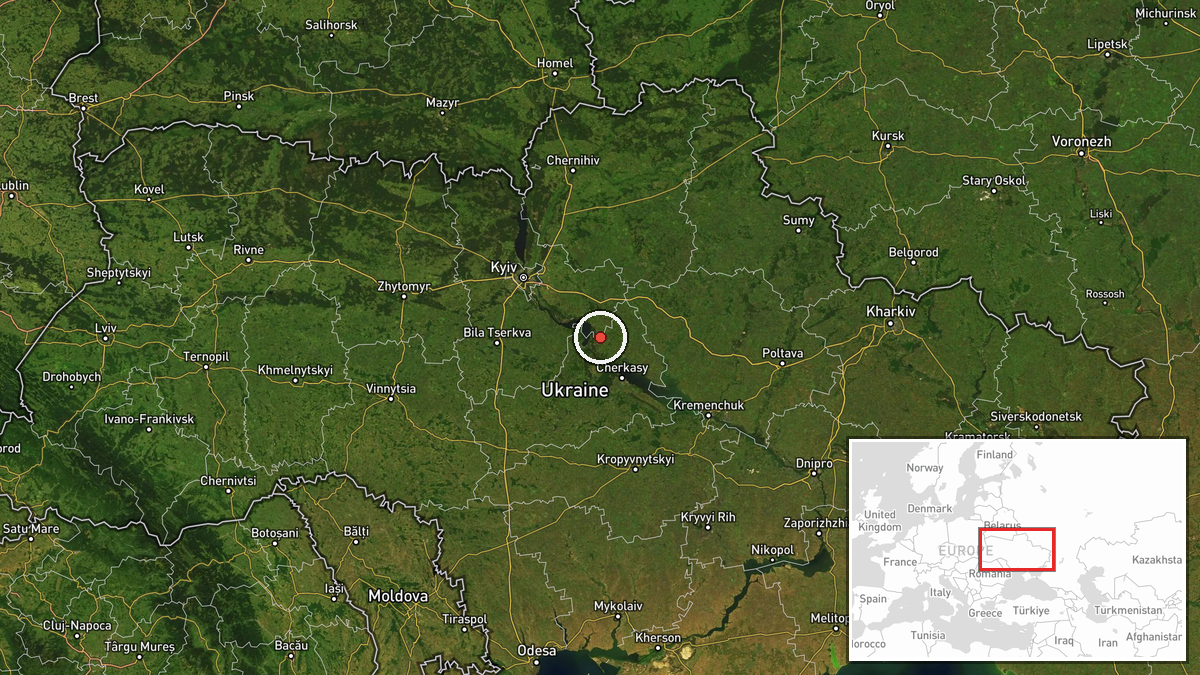 Bilohirka, Kyiv Oblast, Ukraine — Drone Transit location map