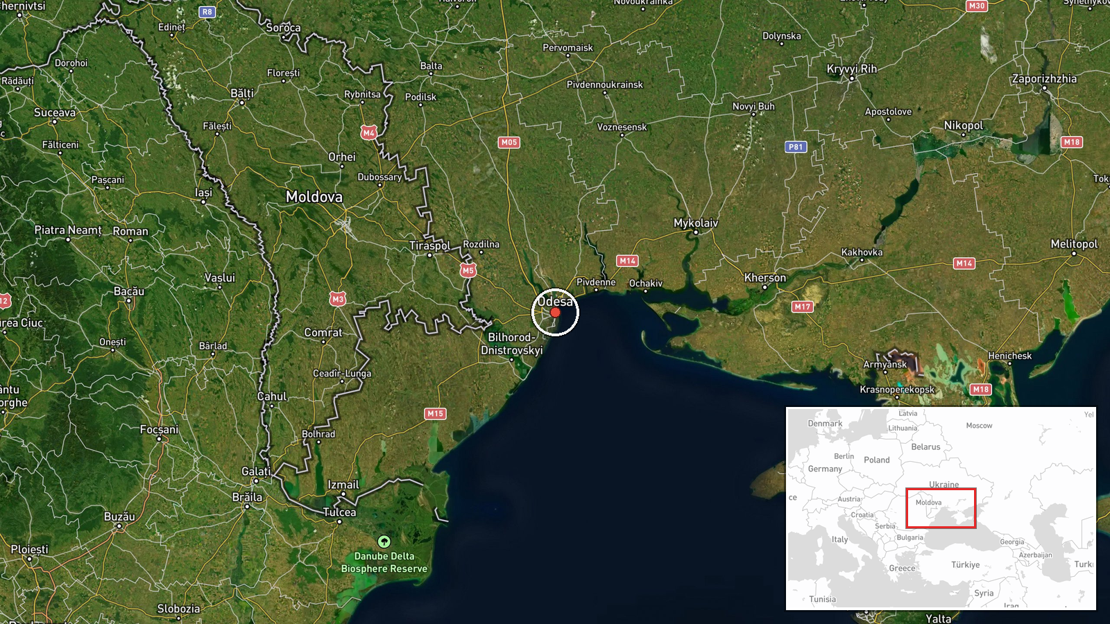 Odesa, Odesa Oblast, Ukraine — Drone Transit location map