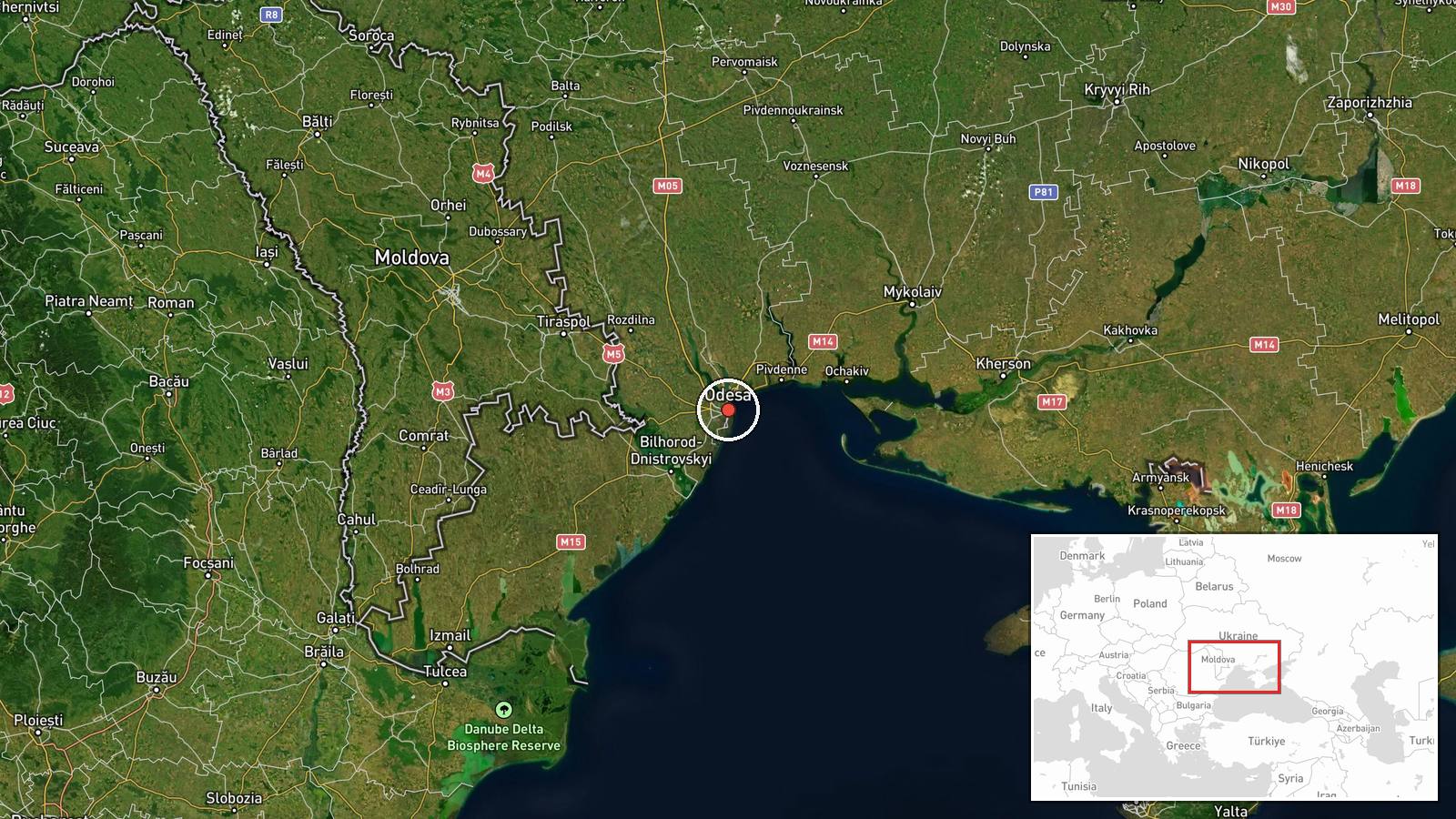 Odesa, Odesa Oblast, Ukraine — Ballistic Missile location map