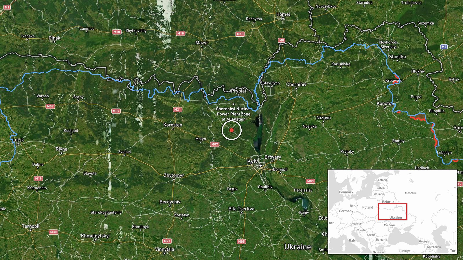 Ivankov, Kyiv Oblast, Ukraine — Drone Transit location map