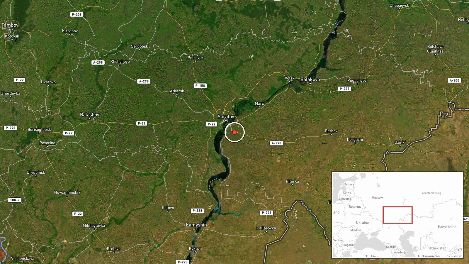 Saratov Oblast, Russia — Deployment location map