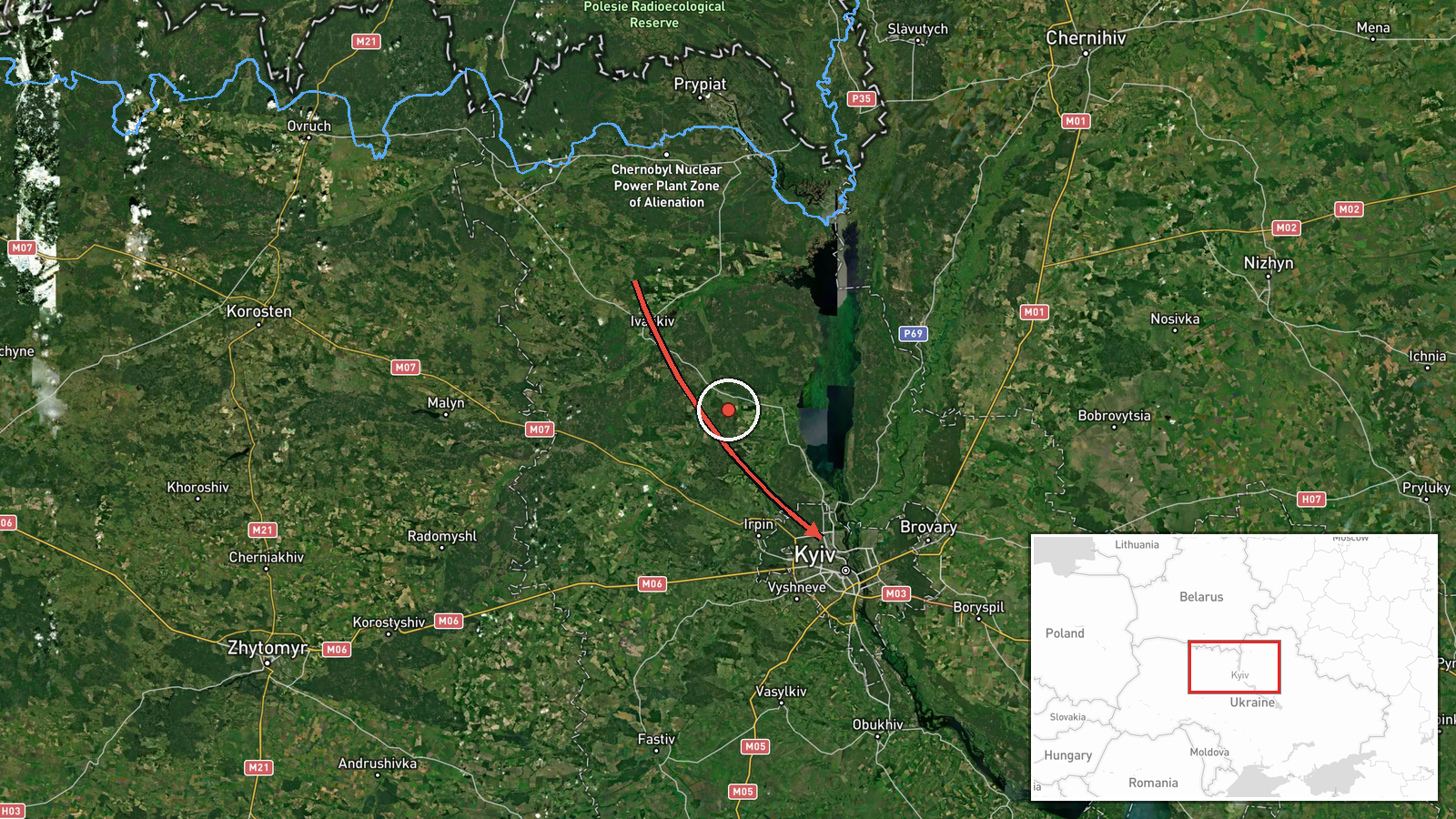 Obolonsky District, Kyiv, Ukraine — Drone Transit location map
