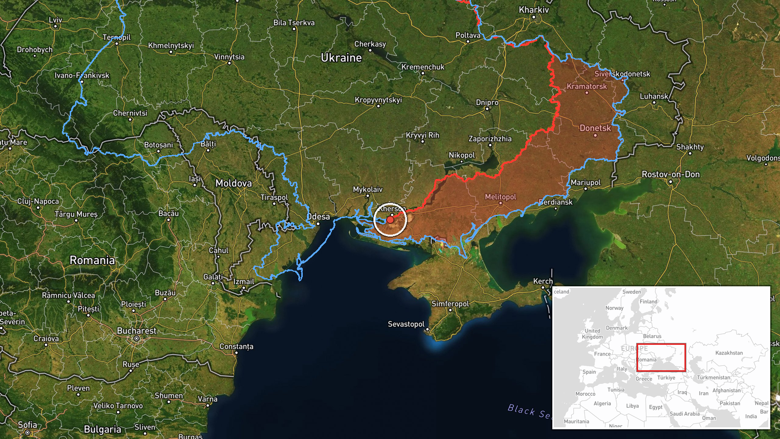 Zatoka, Odesa Oblast, Ukraine — UAS Strike location map