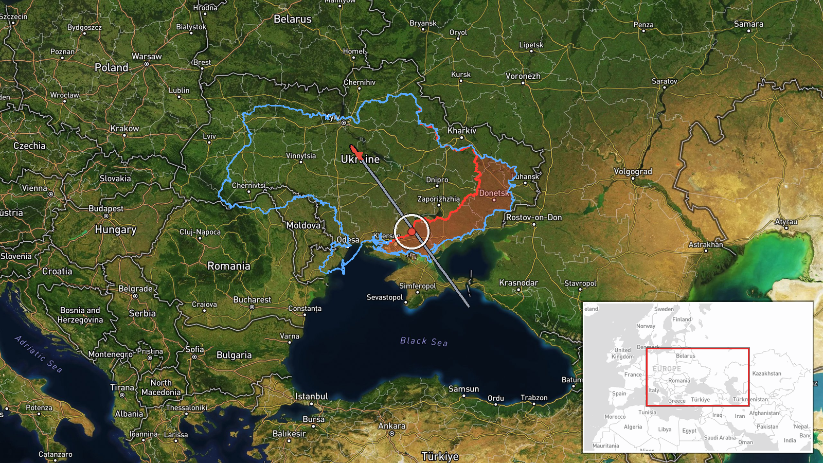 Vasylkiv, Kyiv Oblast, Ukraine — Drone Transit location map