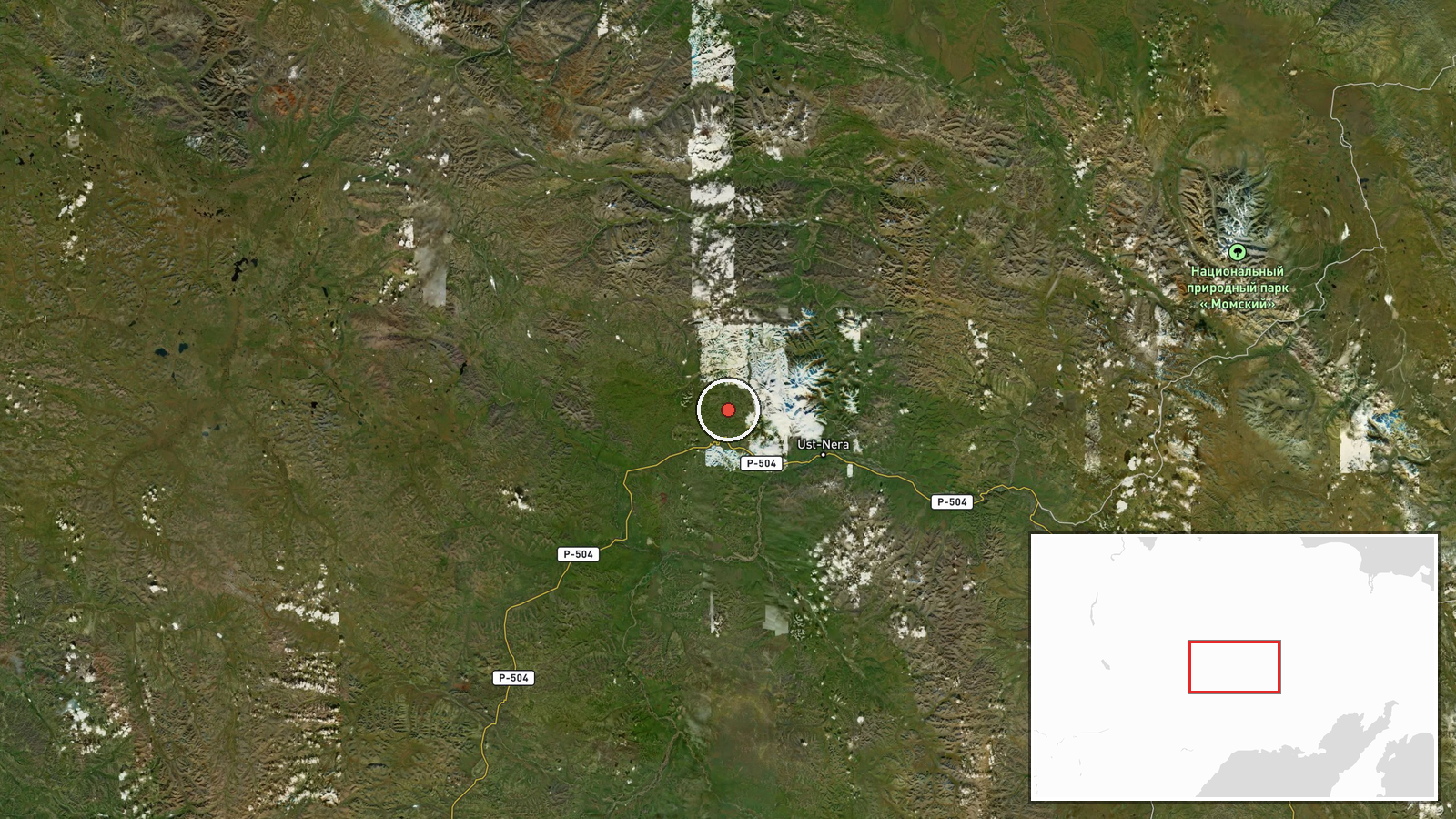 Olcha Airbase, Sakha Republic, Russia — Deployment location map