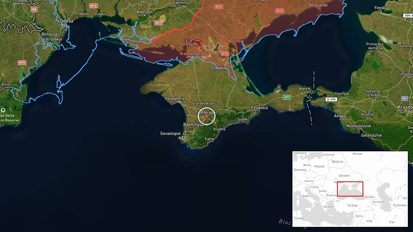 Crimea, Russia — Combat Aircraft location map