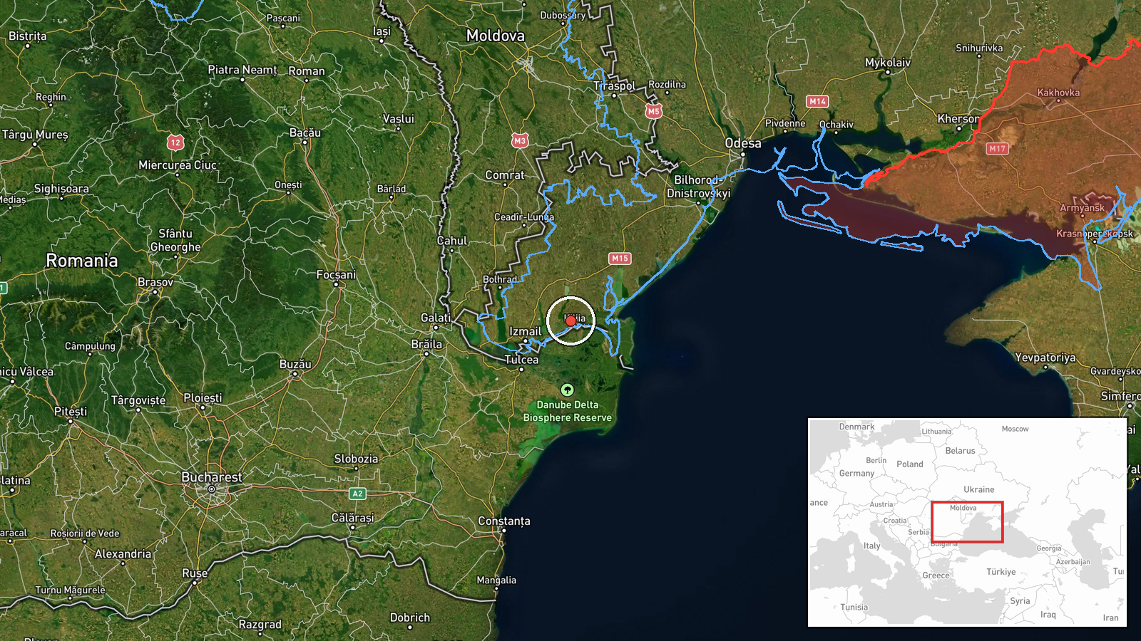 Maiak, Odesa Oblast, Ukraine — Ballistic Missile location map