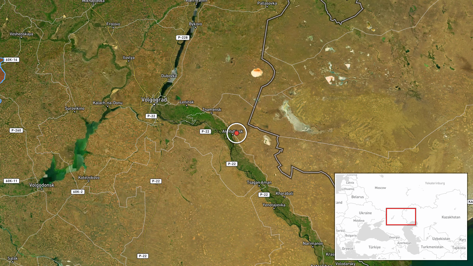 Akhtubinsky Air Base, Astrakhan Oblast, Russia — Combat Aircraft location map