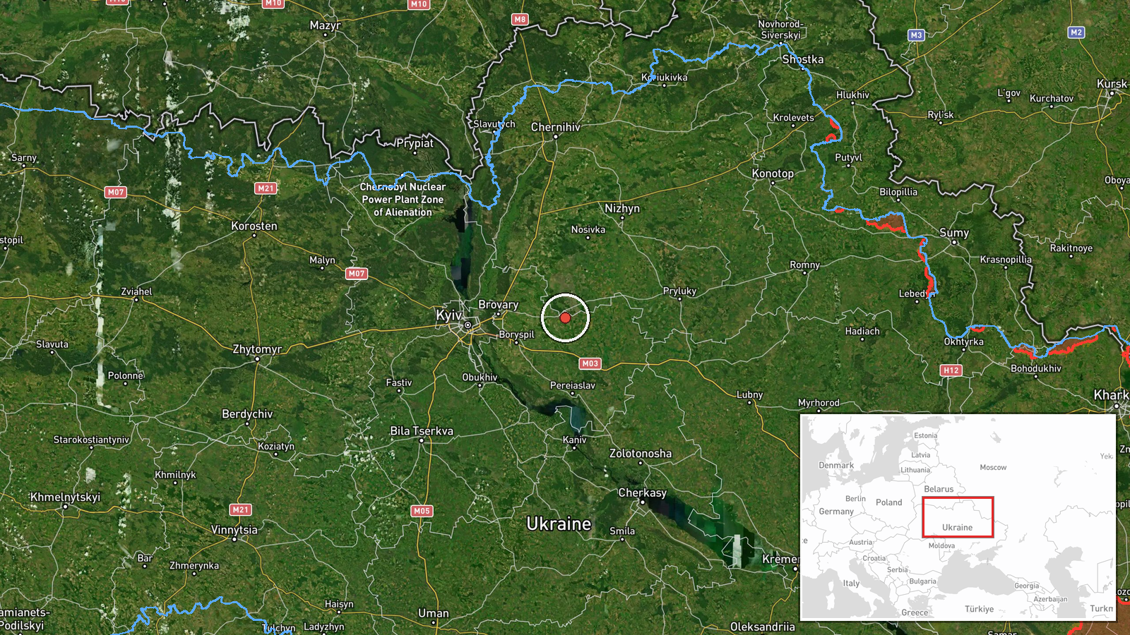 Luk'yanivka, Kyiv, Ukraine — Drone Transit location map