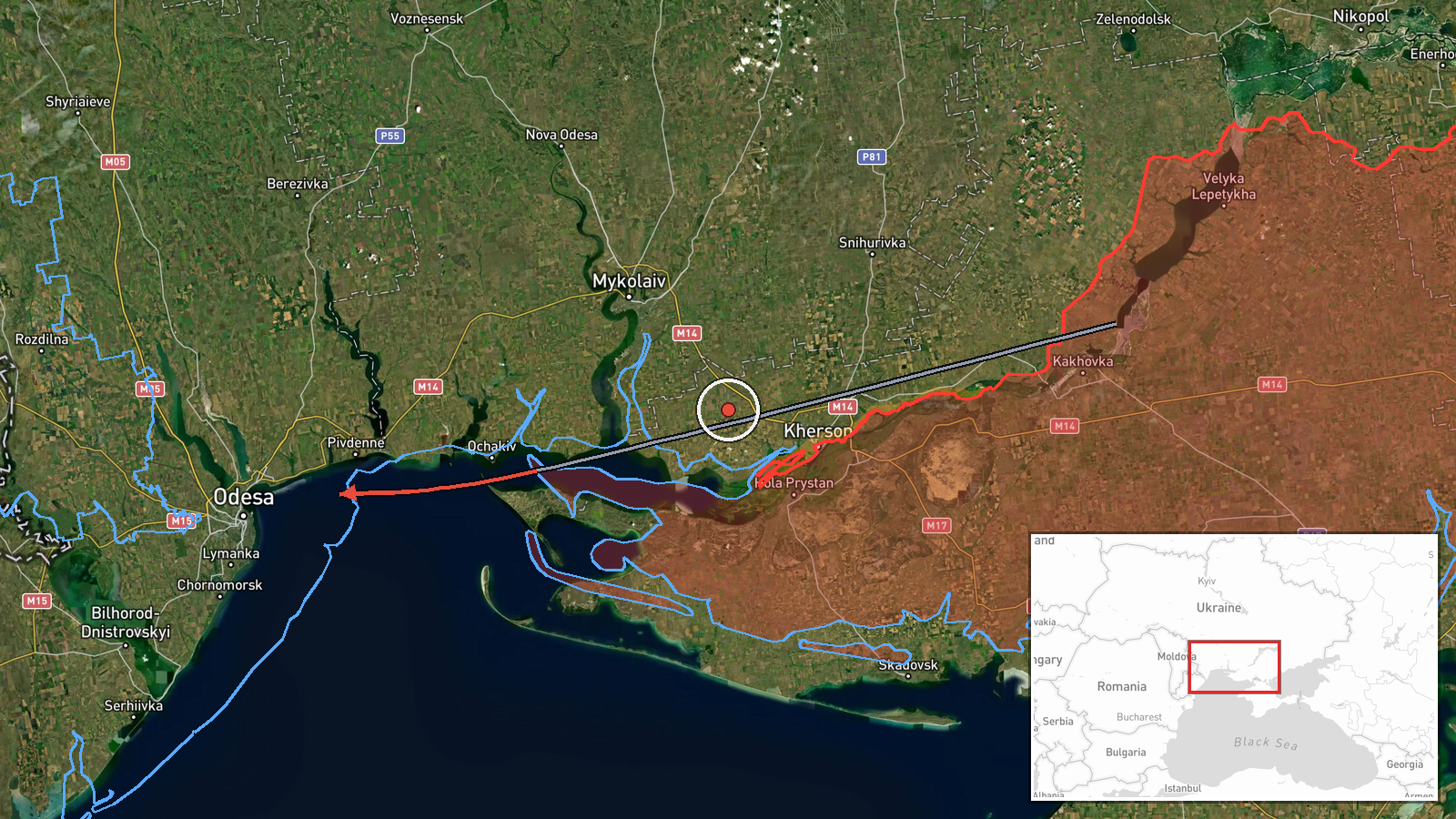Odesa, Odesa Oblast, Ukraine — Drone Transit location map