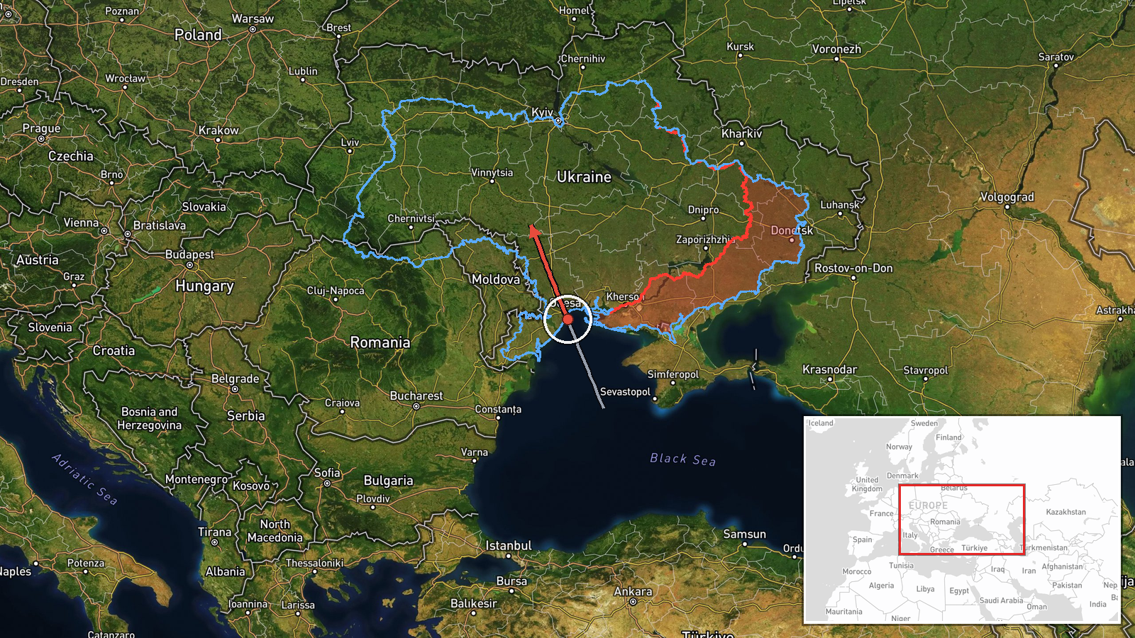 Haisyn District, Vinnytsia Oblast, Ukraine — Drone Transit location map