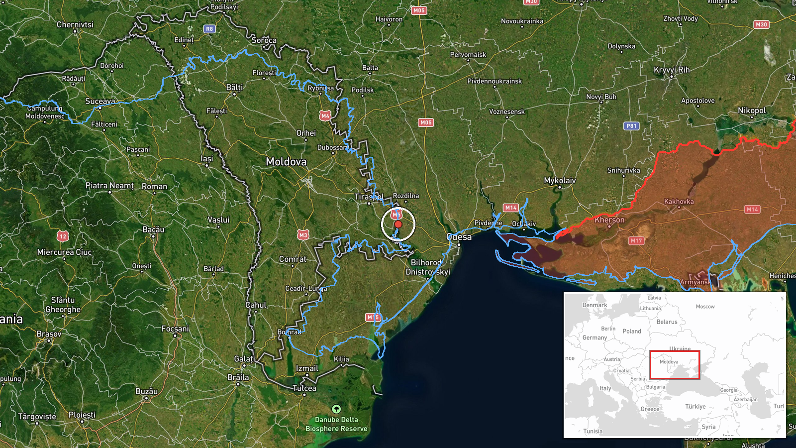 Limansky, Odesa Oblast, Ukraine — Drone Transit location map