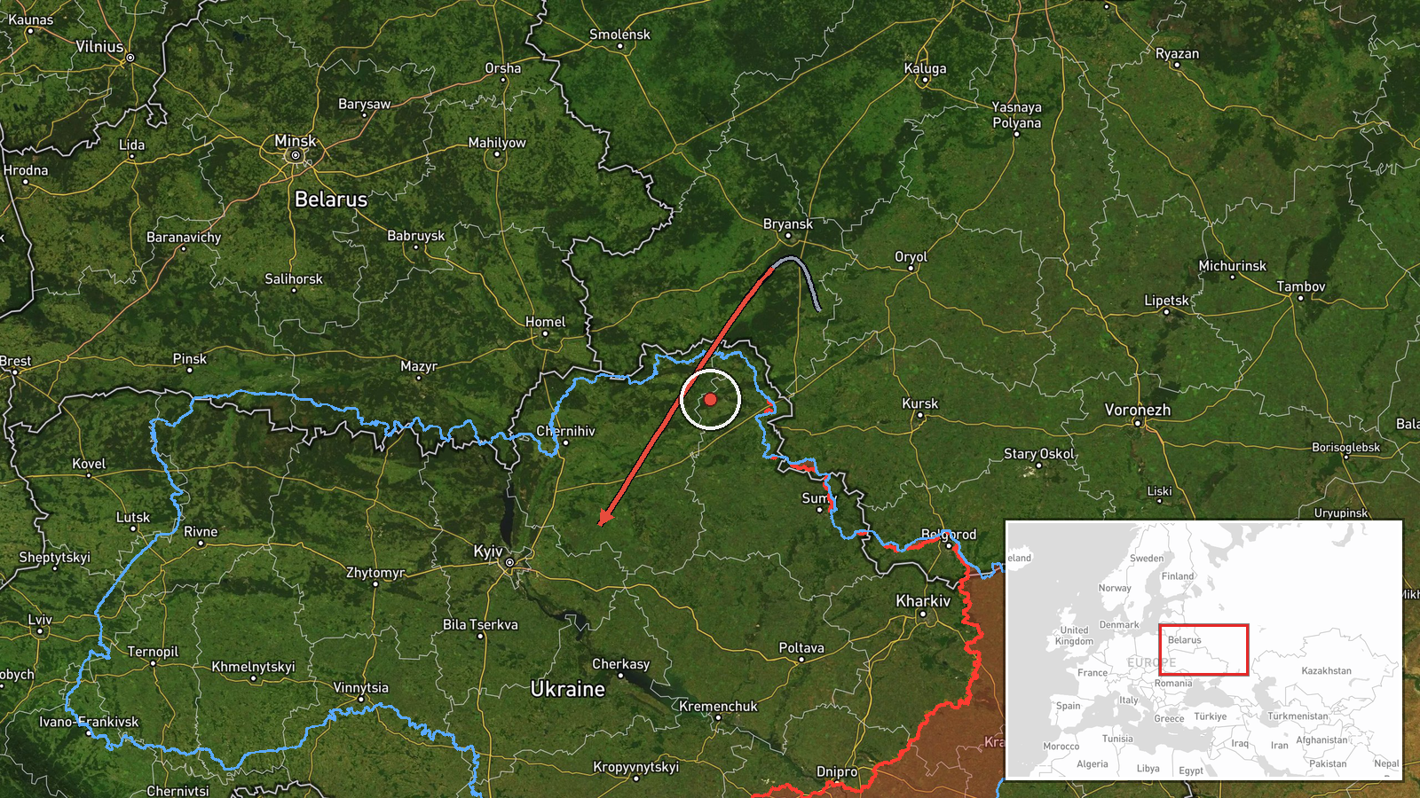 Lukyyanivka District, Kyiv, Ukraine — Drone Transit location map