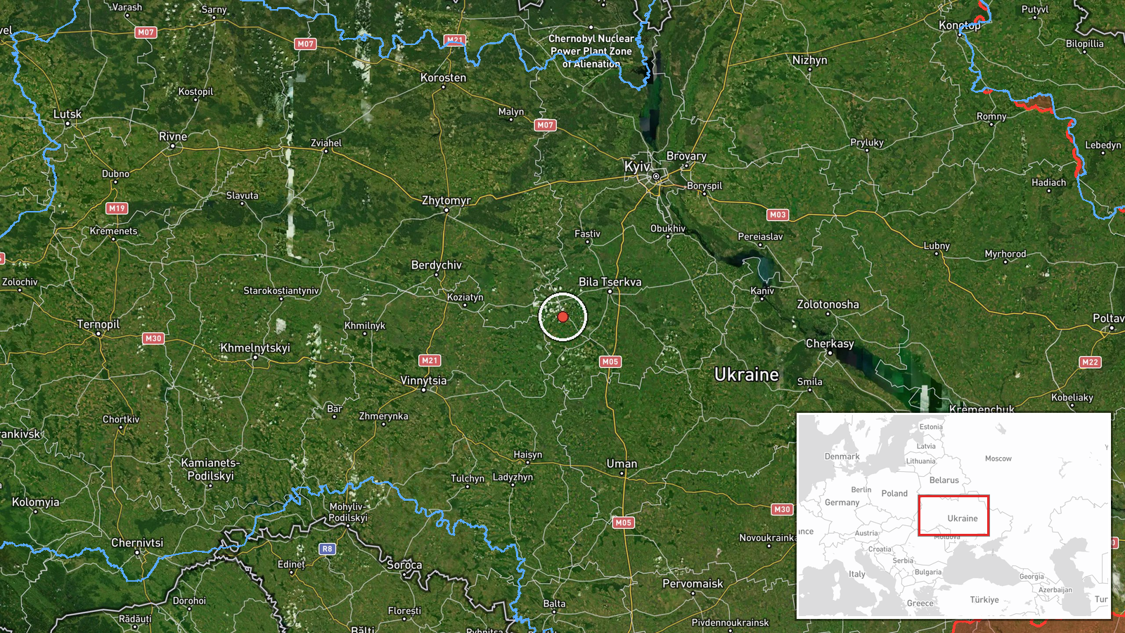 Shuliaivka, Kyiv, Ukraine — Drone Transit location map