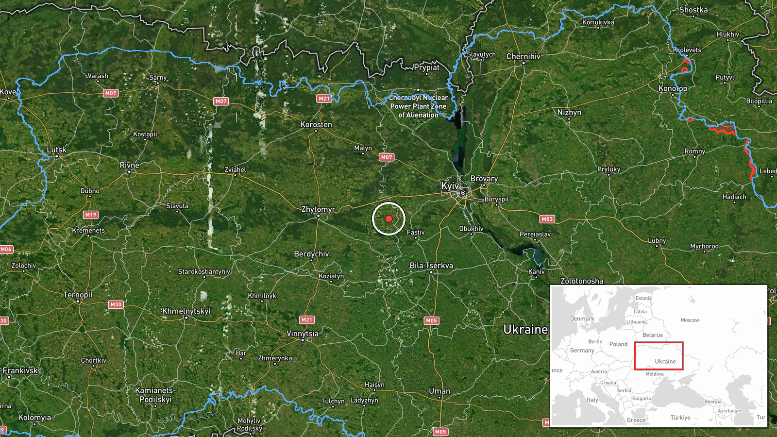 Kruikivshchyna, Kyiv, Ukraine — Drone Transit location map