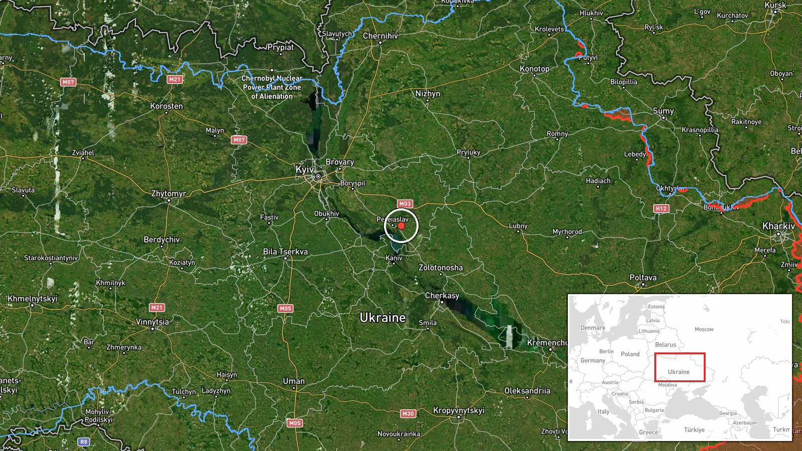 Vorosilenka, Kyiv, Ukraine — Drone Transit location map