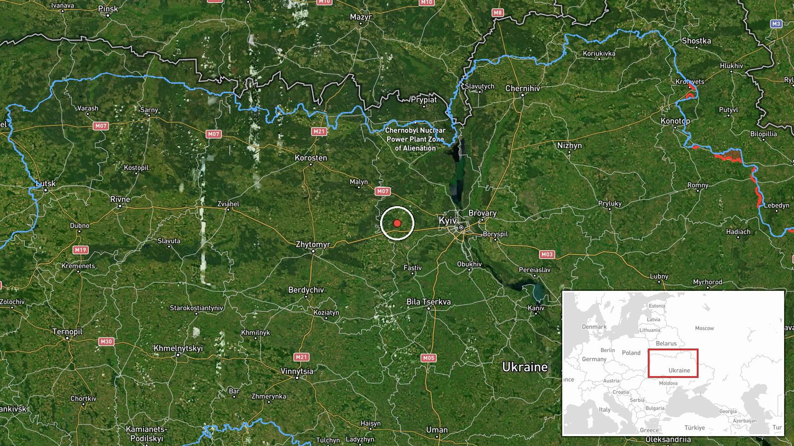 Nalyvaikivka, Ukraine — Drone Transit location map