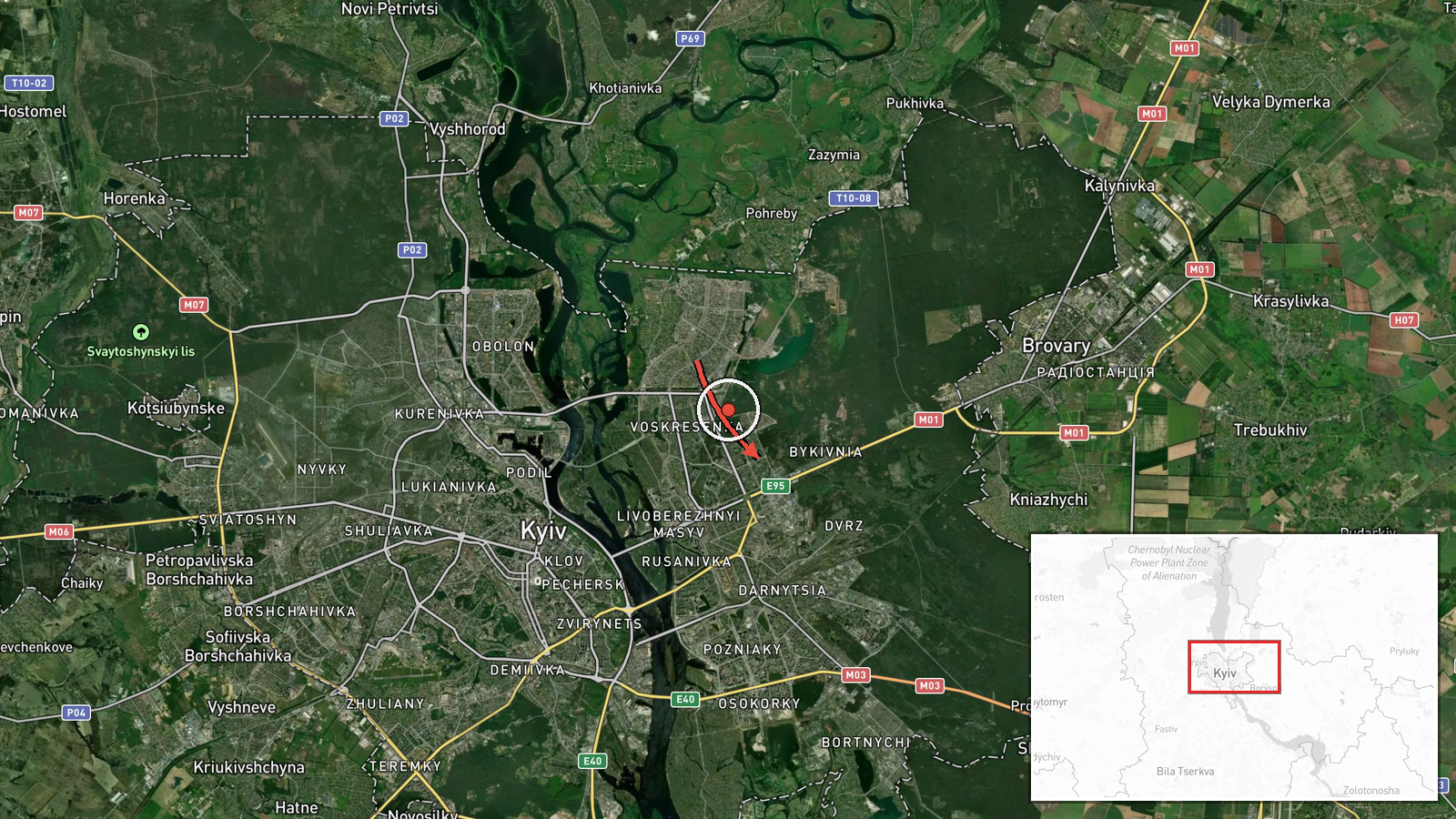 Lisovyi, Ukraine — Drone Transit location map