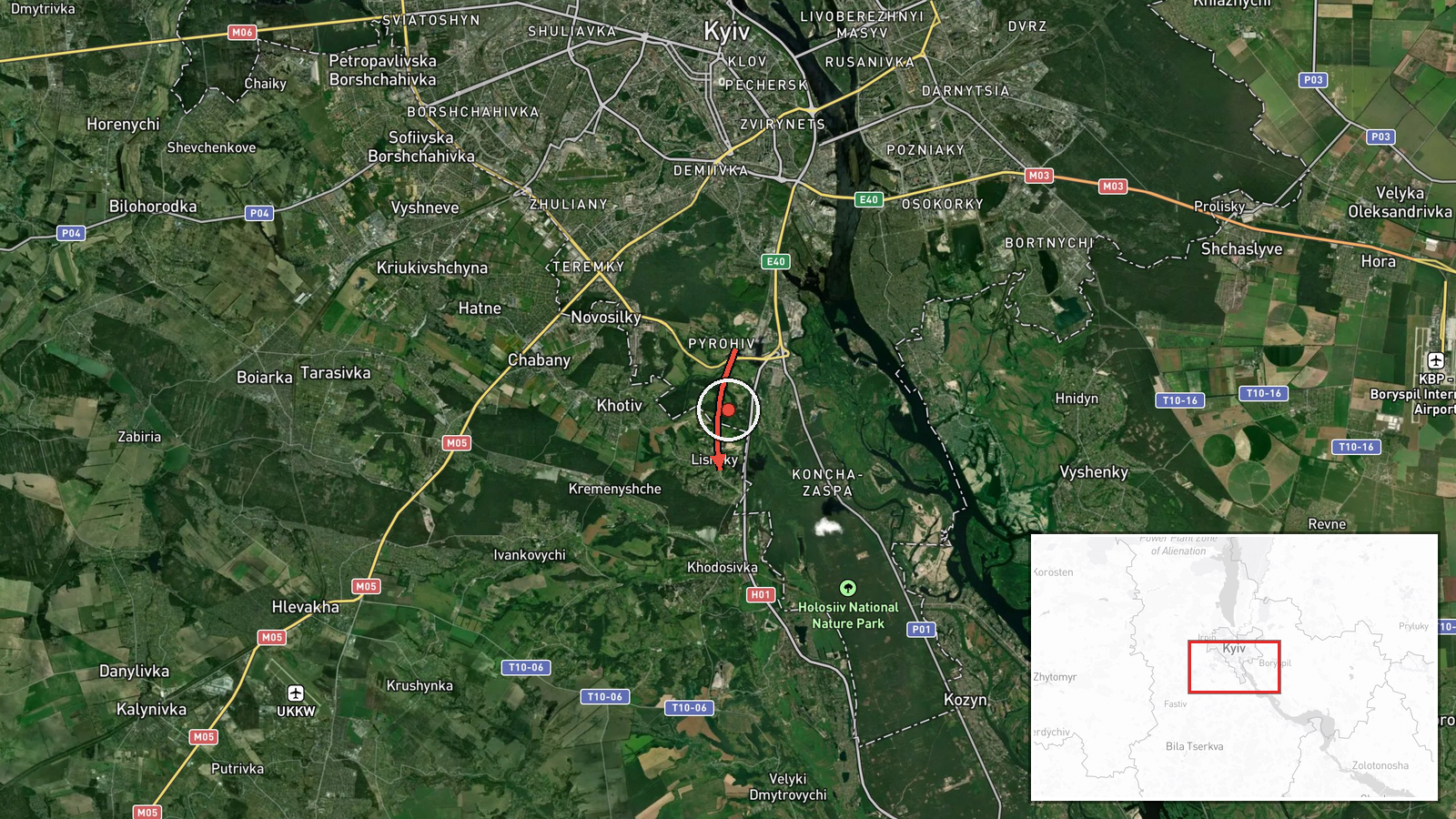 Lisnyky, Ukraine — Drone Transit location map