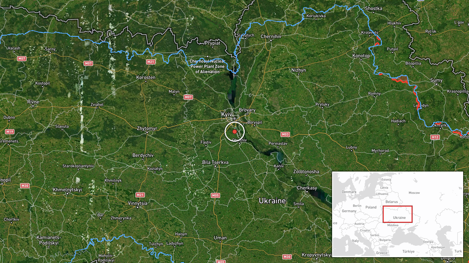 Khodosivka, Ukraine — Cruise Missile location map