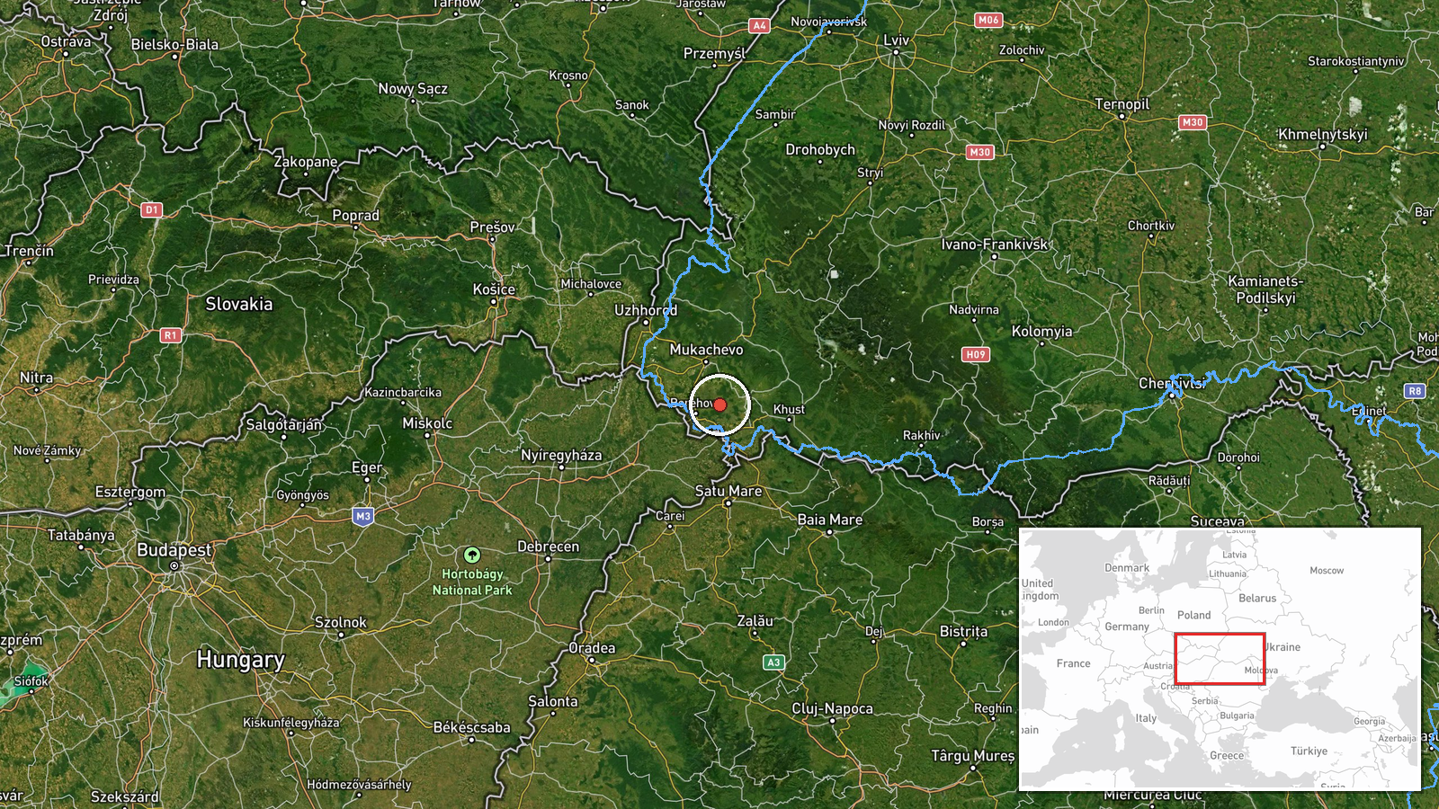 Atak, Ukraine — Ballistic Missile location map