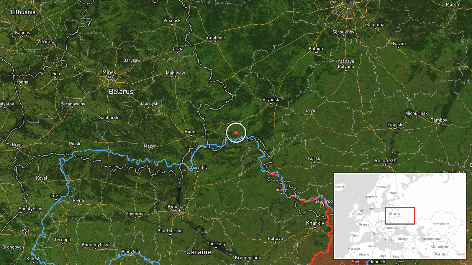 Bryansk Oblast (Russia) — Combat Aircraft location map