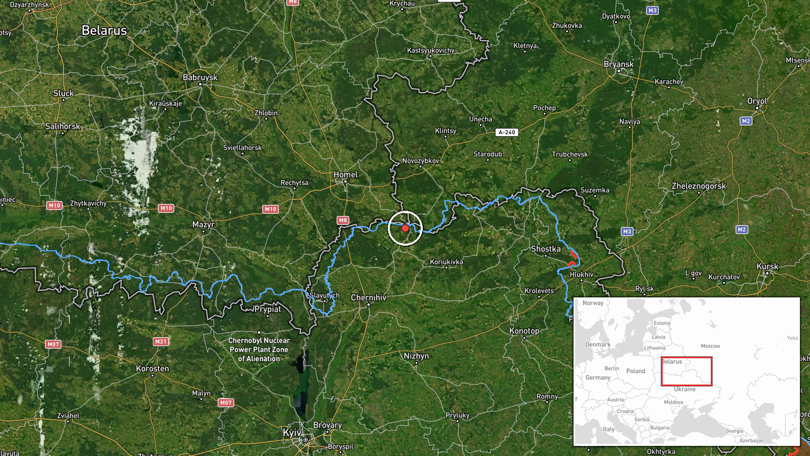 Berylivka, Ukraine — Airstrike location map