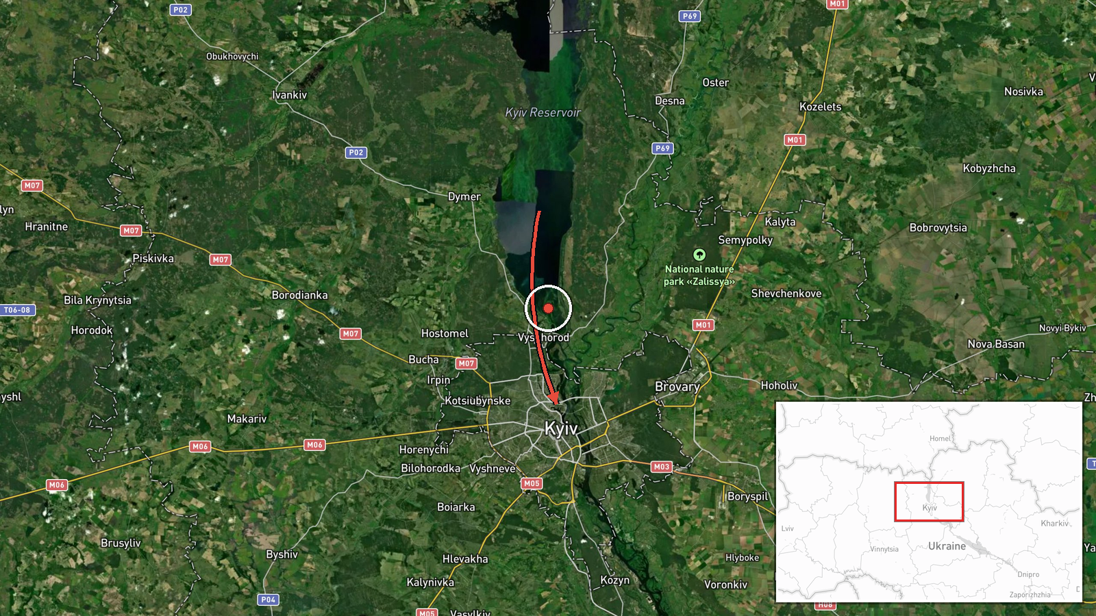 Kyiv, Ukraine — Drone Transit location map